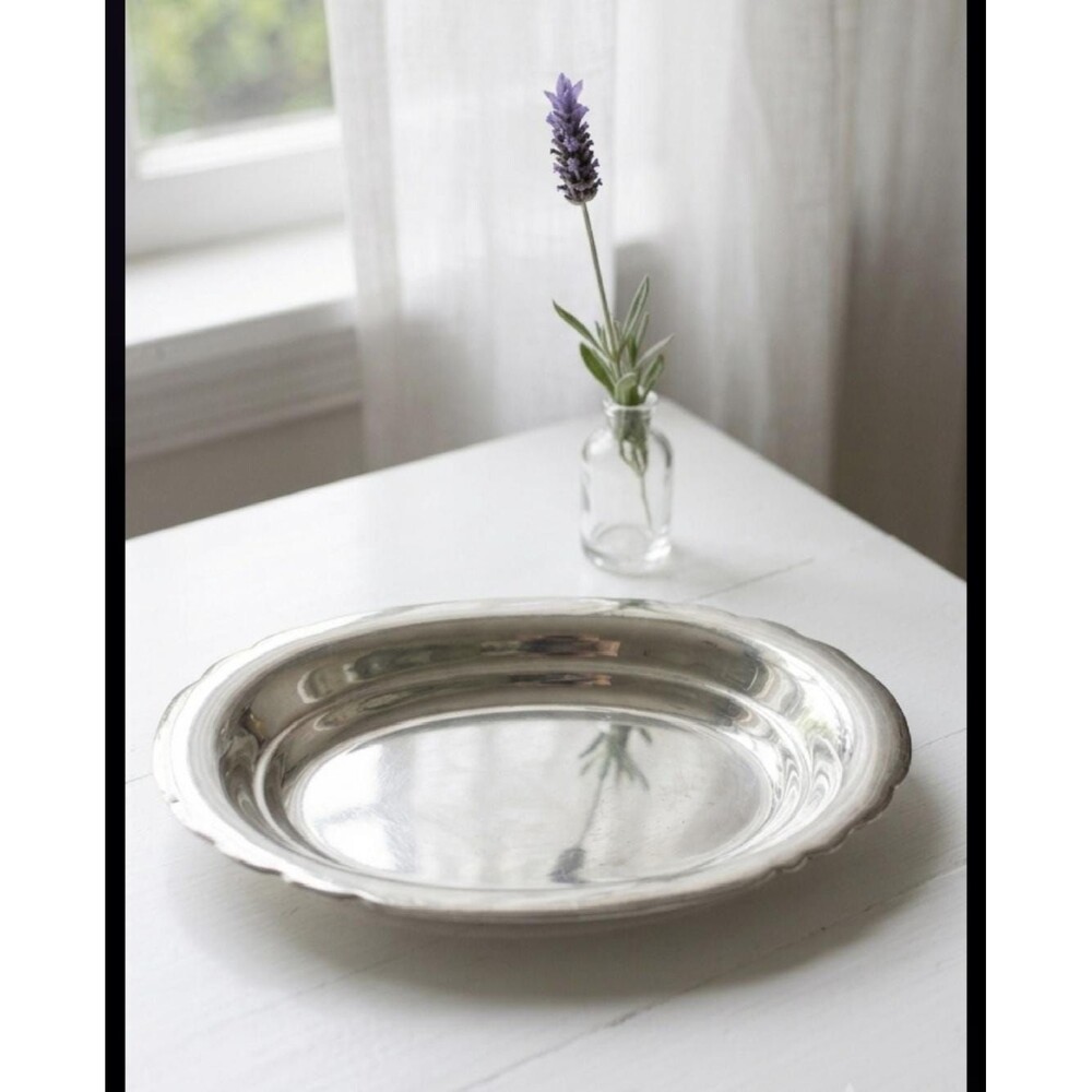 Reed & Barton Mayflower 5000 Silverplate Oval Tray Dish 10x5.5 Vintage